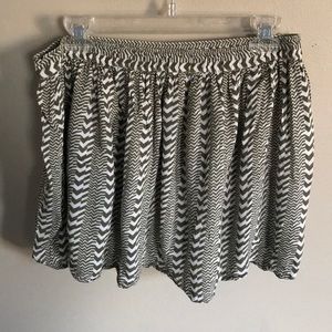 Army Green Patterned Skirt